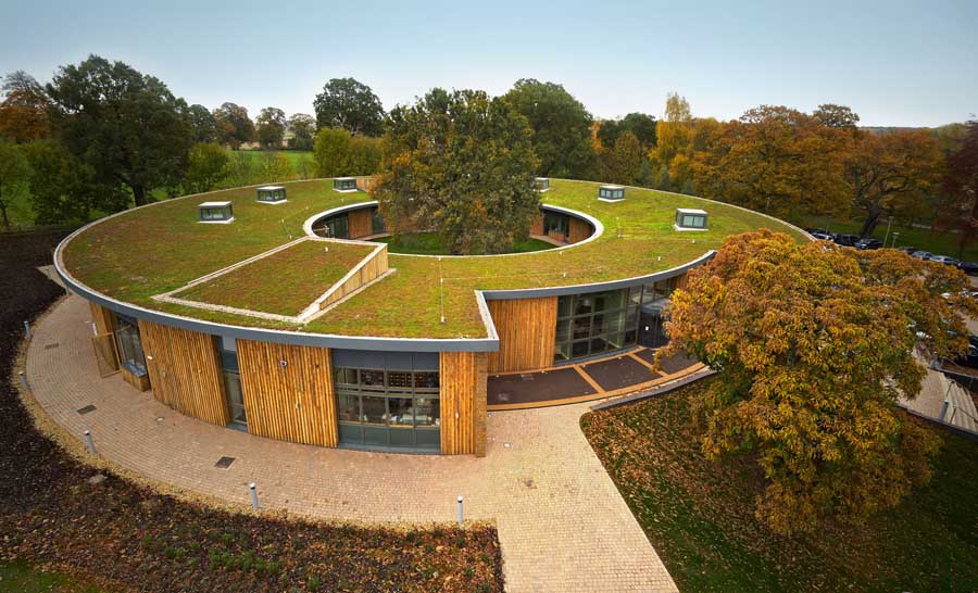 Cool and green flat roof installed in Katy, TX residential home