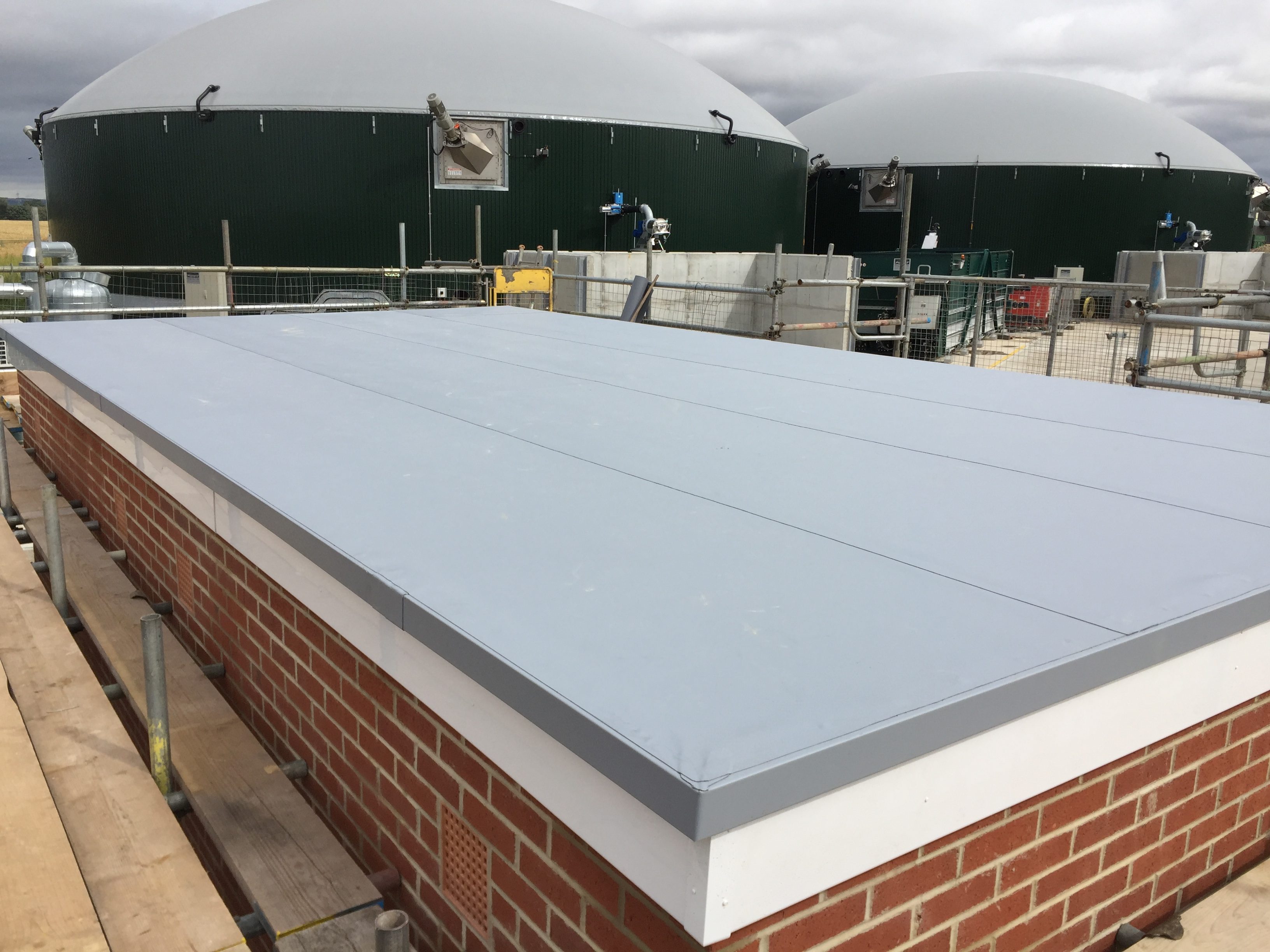 PVC flat roof system for commercial property in Katy, Texas