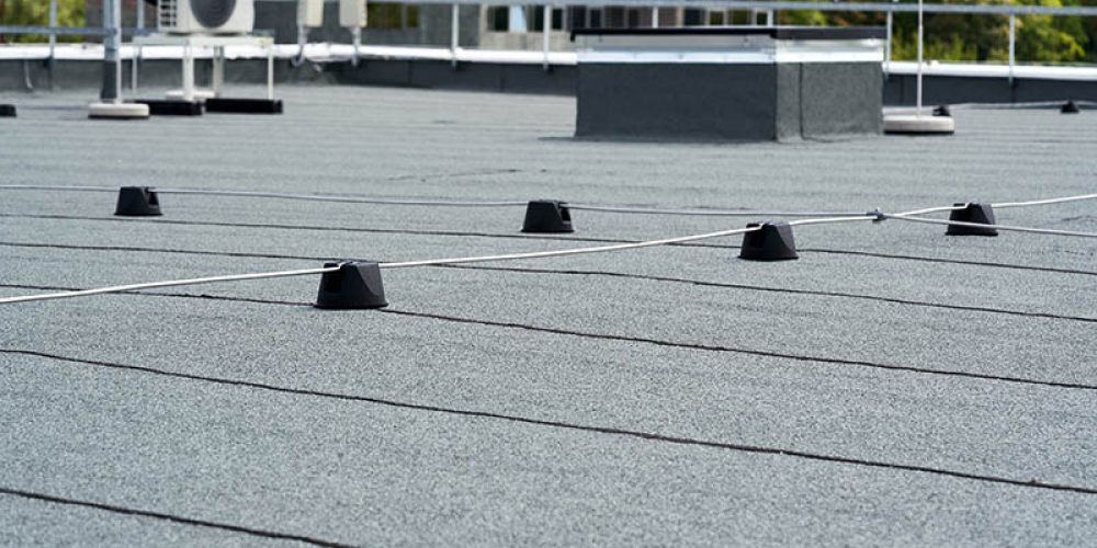 Modified Bitumen low-slope roofing installation in Katy, Texas