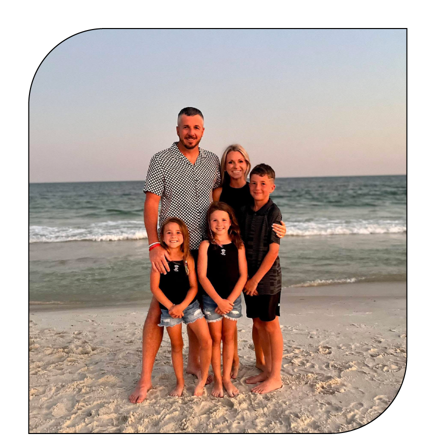 Owner of Driven Roofing with family — trusted local roofers in Bunker Hill Village, TX