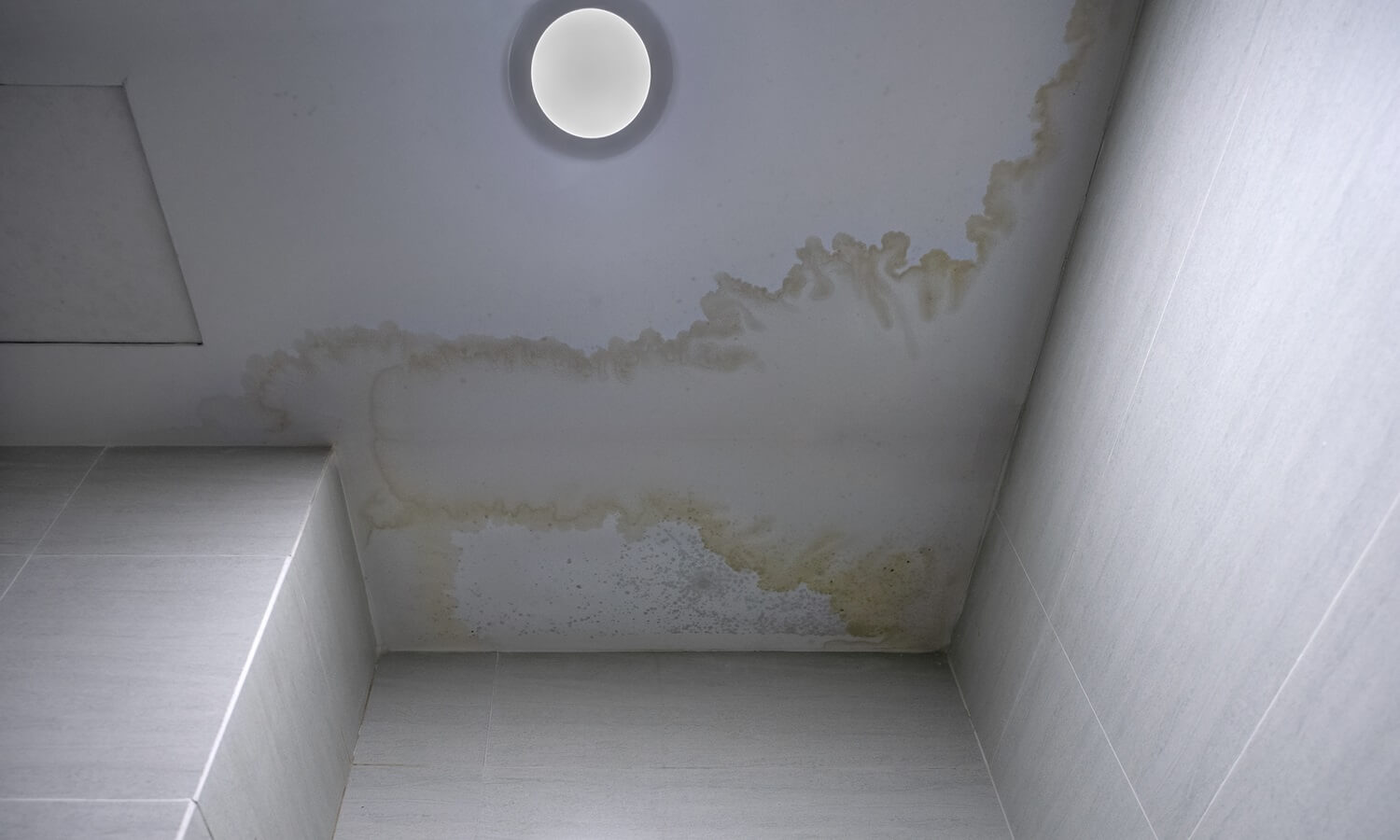  Water leaking through storm-damaged roof in Katy, Texas