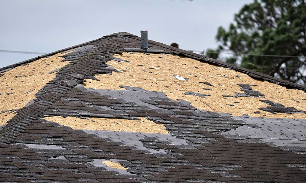 Storm damage roof inspection in Rosenberg, TX